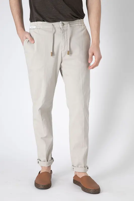 Richard J. Brown Malindi Slim Regular Fit Beli Lastikli Pantolon