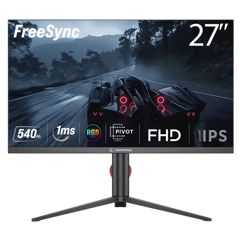 RIPPER RM27F540F - 27'' 540Hz 1ms Fast IPS FHD Freesync RGB Pivot PC Flat Oyuncu Monitörü