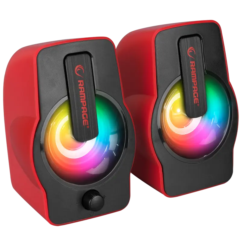 Rms-G7 Falsetto 2.0 6 Watt RGB Multimedya Oyuncu Speaker-Kırmızı