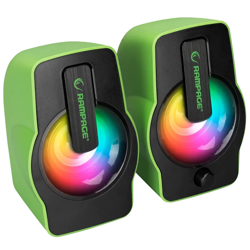 Rms-G7 Falsetto 2.0 6 Watt RGB Multimedya Oyuncu Speaker-Yeşil