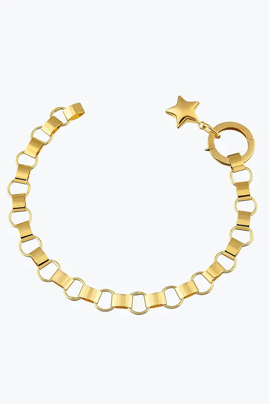 Rolex Zincir Yıldız Charm Bileklik