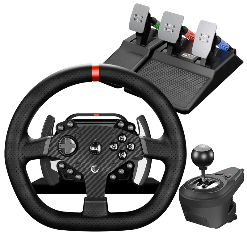 ROWDY V997 - Only PC-3 Pedallı Vitesli Force Feedback Oyuncu Direksiyonu