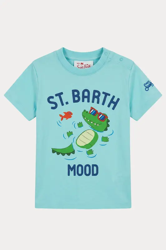 Saint Barth 2-8 Yaş Erkek Çocuk Dinozor Temalı T-shirt
