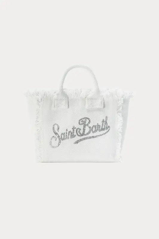 Saint Barth Mini Logolu Kanvas Çanta
