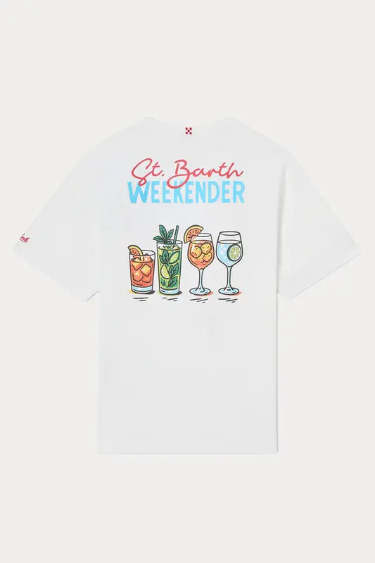 Saint Barth Relaxed Fit Yuvarlak Yaka Baskılı T-shirt