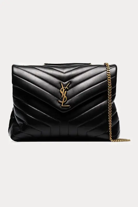 Saint Laurent Logolu Large Deri Omuz Çantası