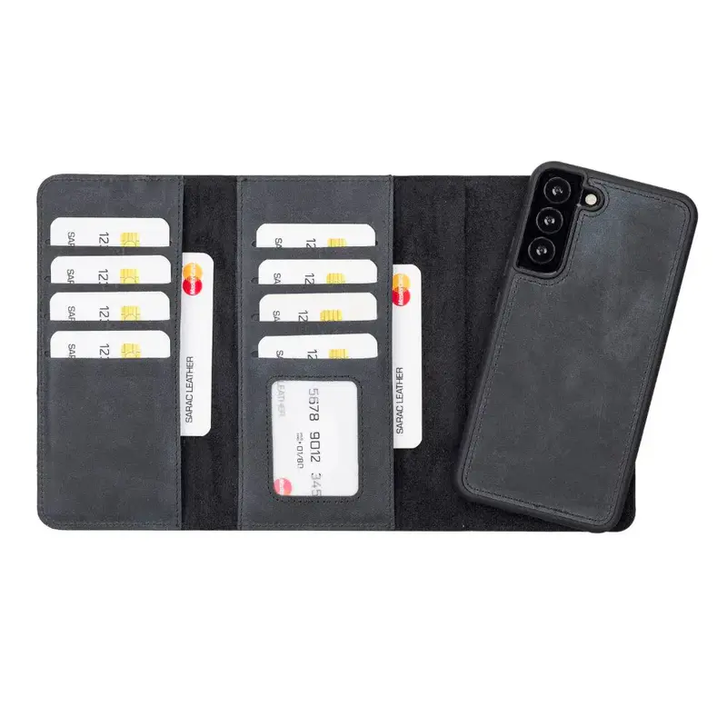 Santa Samsung Galaxy S22 Plus Leather Detachable Wallet Case