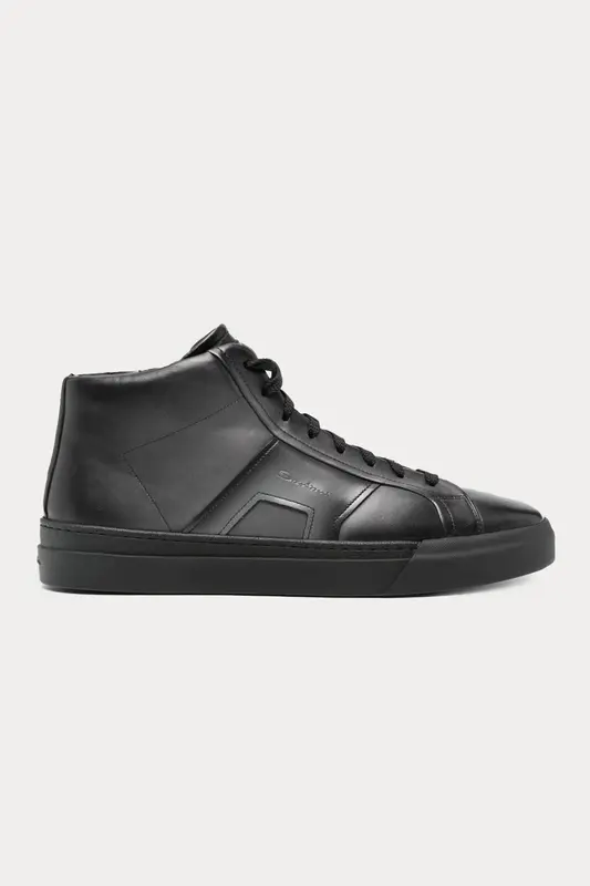 Santoni Double Buckle Bilekli Deri Sneaker Ayakkabı