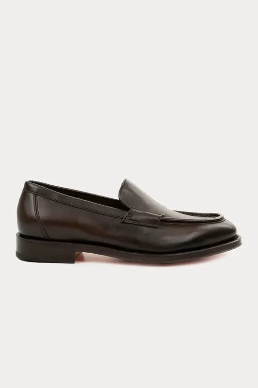 Santoni Goodyear Taban Deri Loafer Ayakkabı