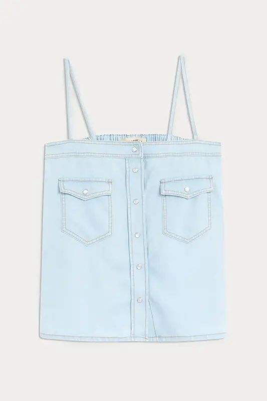 Semicouture Regular Fit Cepli Bluz