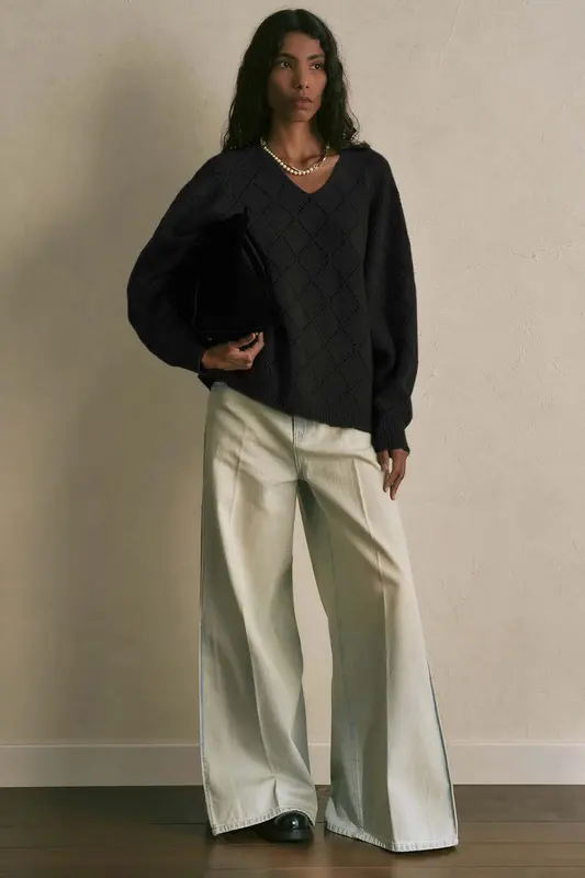 Semicouture Relaxed Fit V Yaka Kaşmir Örgü Triko