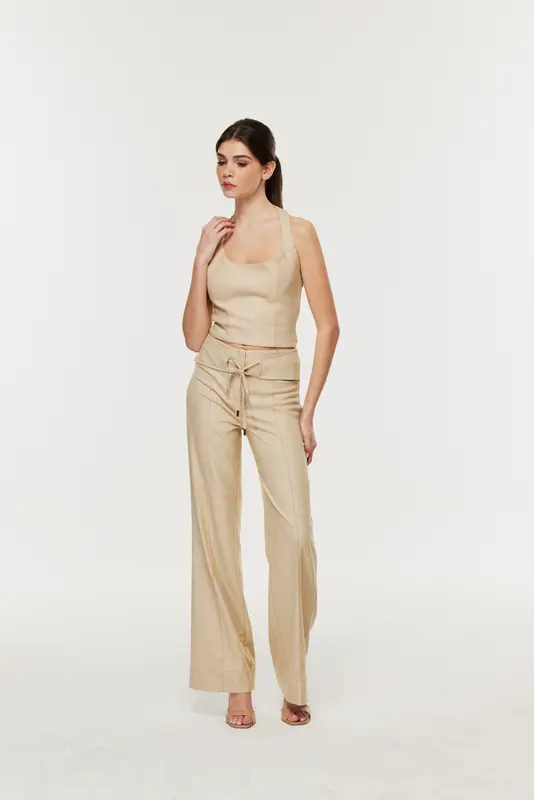 Serena Gold Pantolon