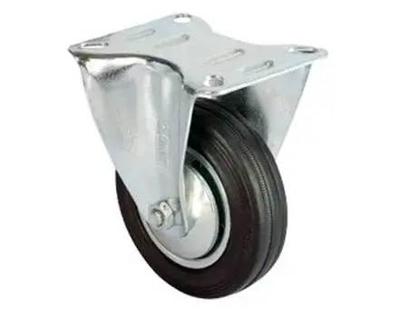 Servis Tekeri Tablalı Siyah Sabit Çap 100 Mm