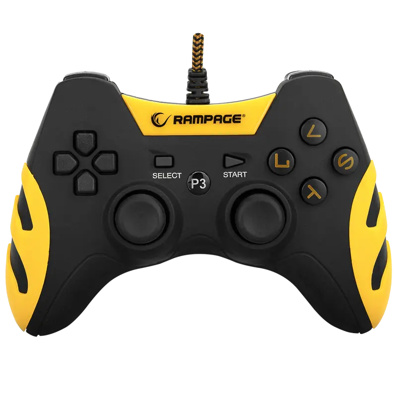 Sg-R218 PS3/PC X Input Usb 1.8m Kablolu Joypad-Sarı