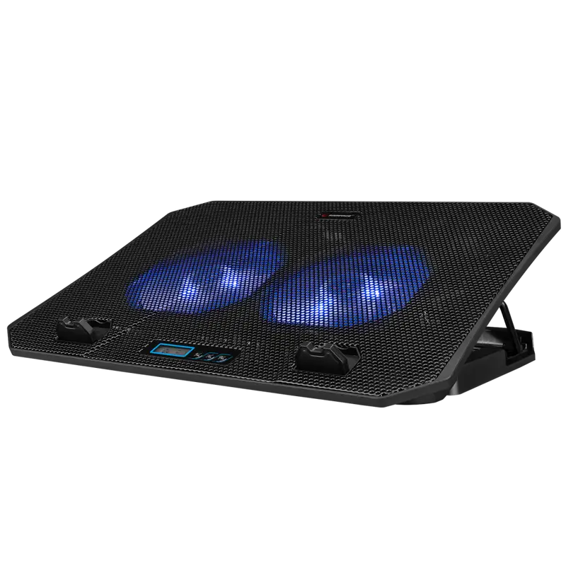 SNOW - 2 Fanlı LCD Göstergeli 15.6 inç Notebook Soğutucu Stand-Siyah