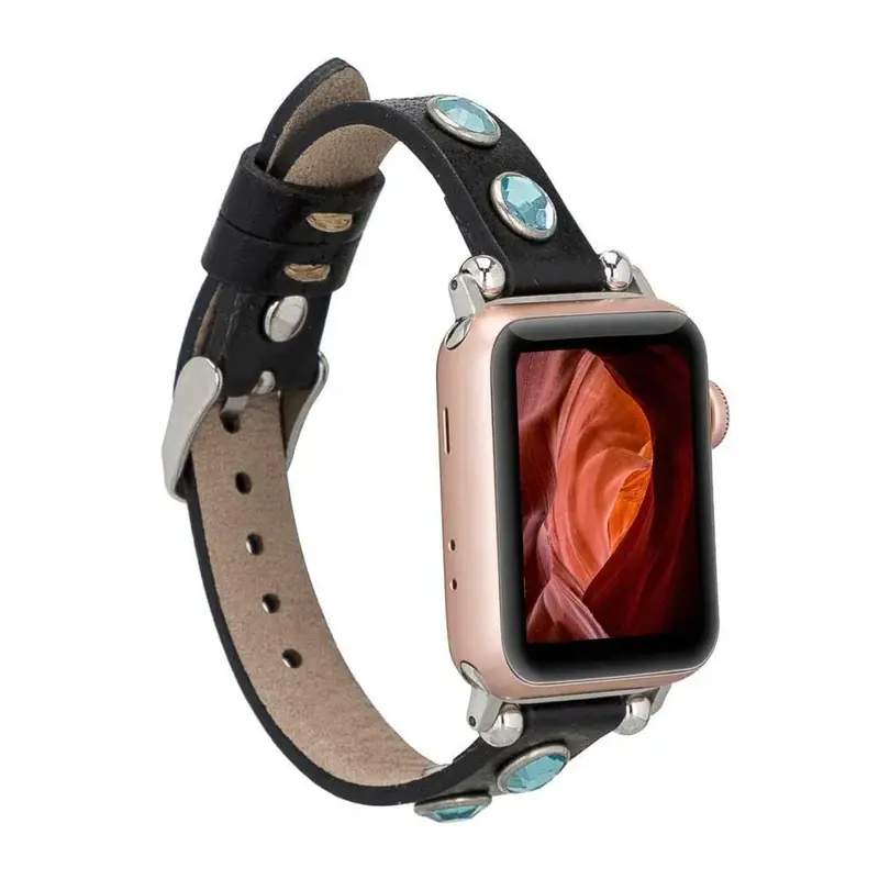 Solitare Ferro Leather Apple Watch Band