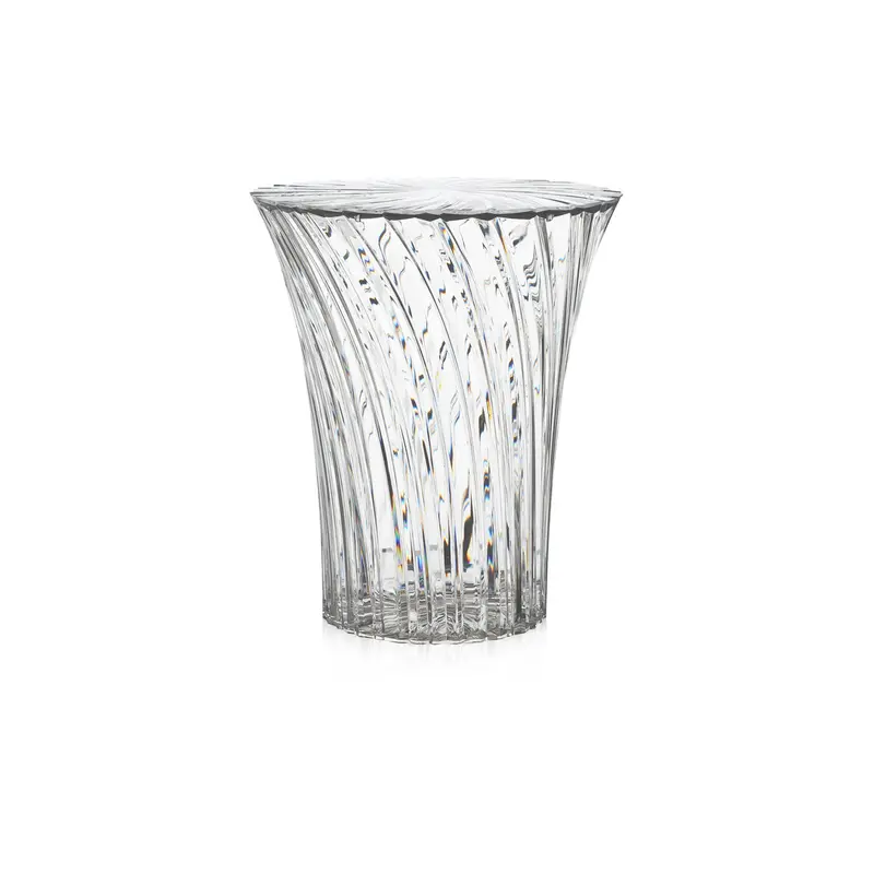 Sparkle Şeffaf Kapaklı Tabure