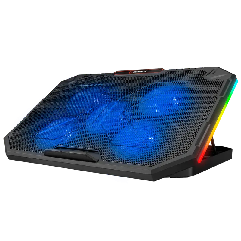 SPEAR - 5 Fan RGB 15-17 inç Notebook Soğutucu Stand-Siyah