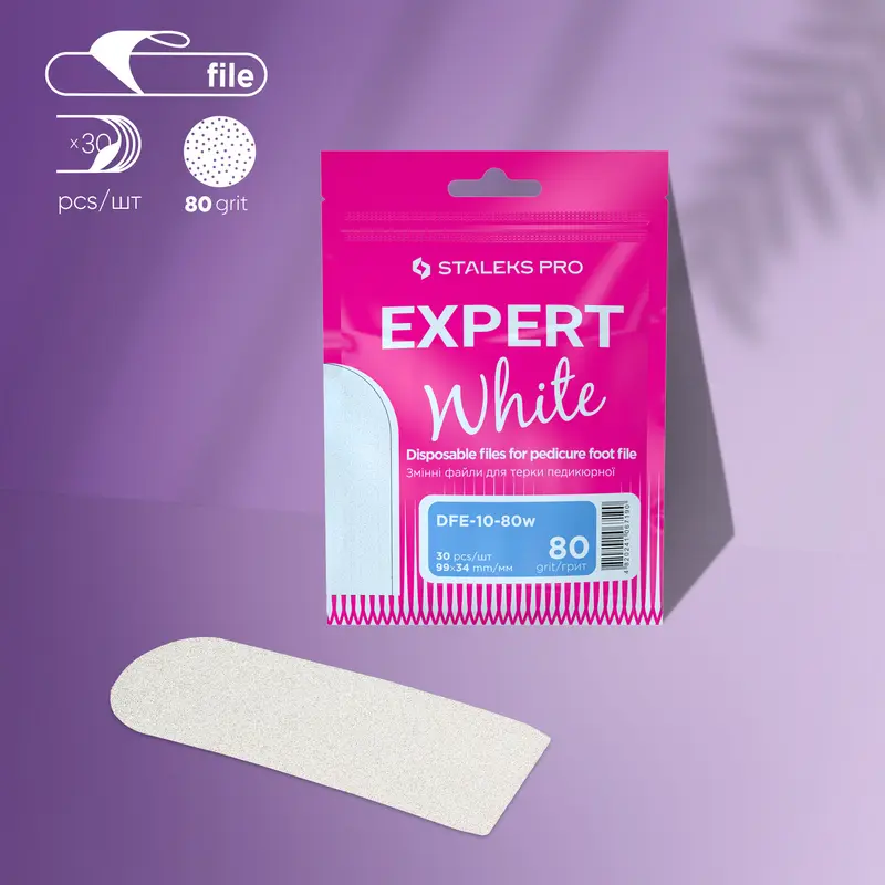 STALEKS EXPERT 10 Ayak törpüleri için yapışkan zımpara, 80 grit (30 adet)