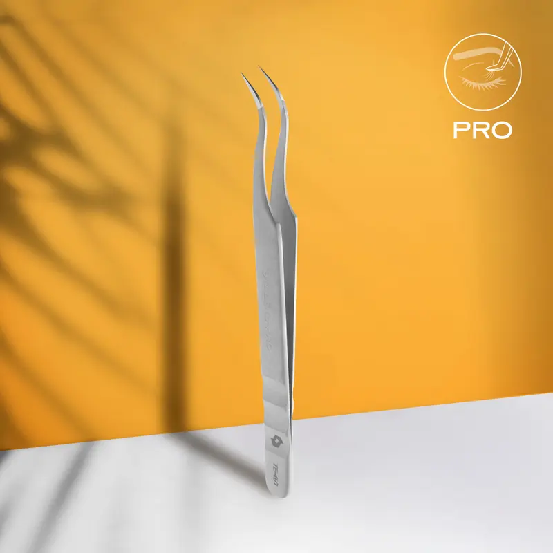 STALEKS EXPERT 41 TYPE 1 Kavisli profesyonel kirpik uzatma cımbızı