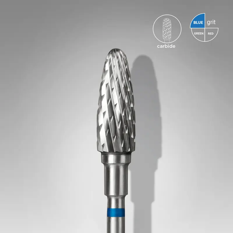 STALEKS EXPERT Sert alaşım mısır freze, mavi, çap 5 mm, çalışma kısmı 13 mm