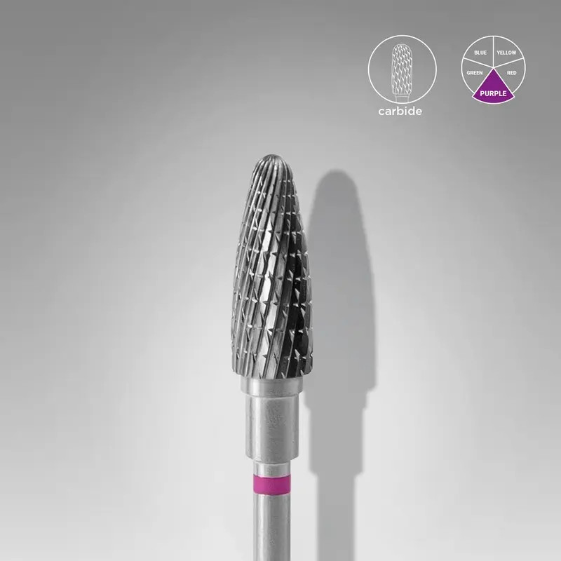 STALEKS EXPERT Sert alaşım mısır freze, mor, çap 5 mm, çalışma kısmı 13 mm