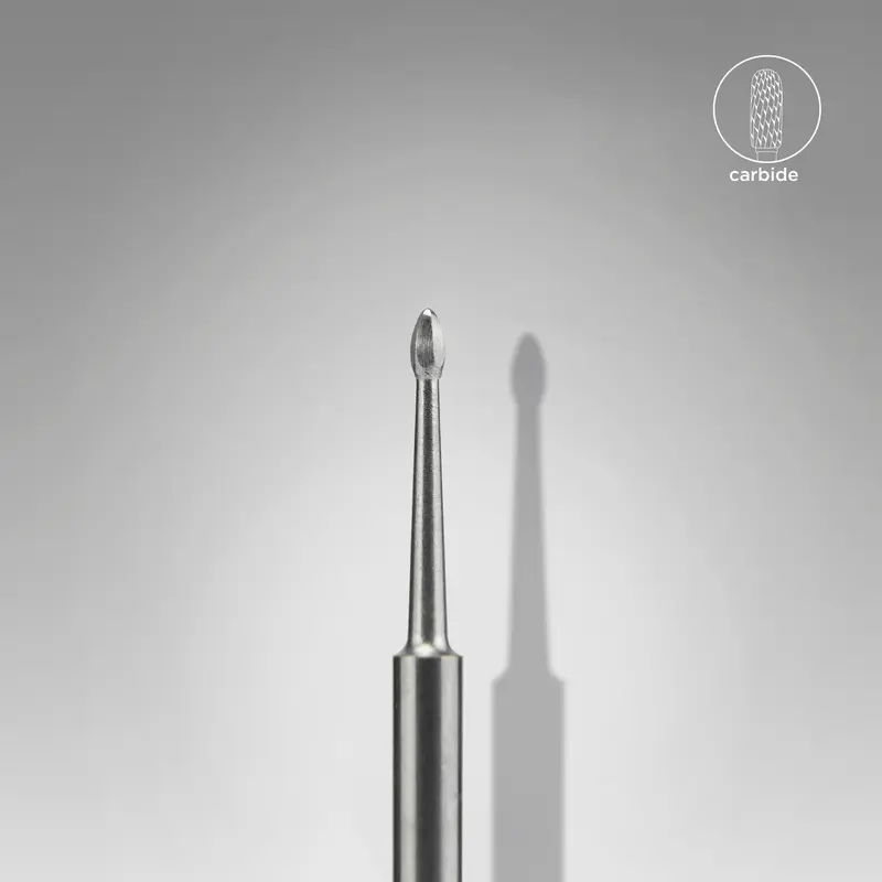 STALEKS EXPERT Sert alaşım nail cleaner mini freze, çap 1,2 mm, çalışma kısmı 2,5 mm