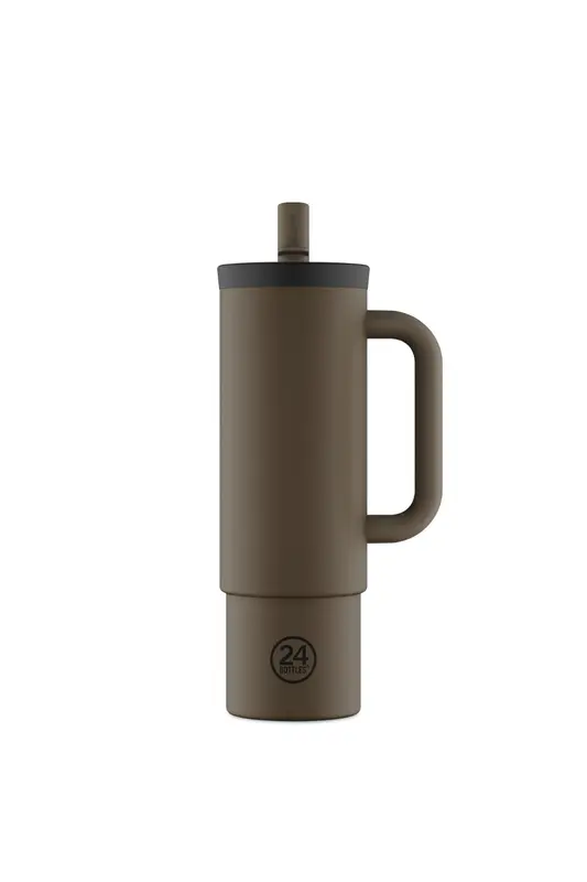 Straw Cup Mocha Pipetli Paslanmaz Çelik Termos 800 ml
