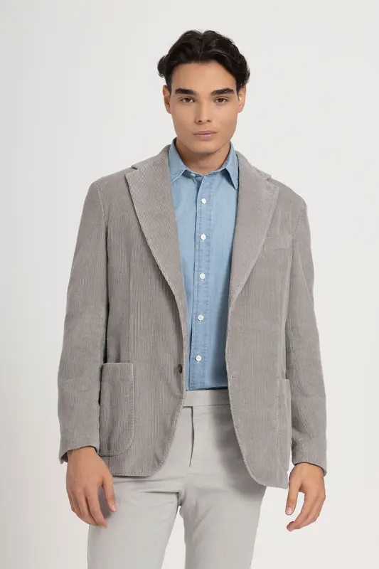 The Gigi Spor Cepli Fitilli Kadife Blazer Ceket