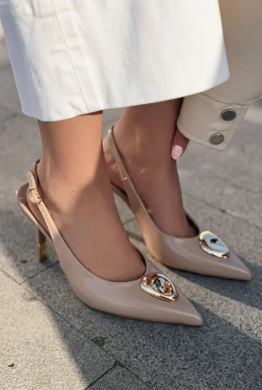 Torval Nude Mat Deri Kadın Stiletto