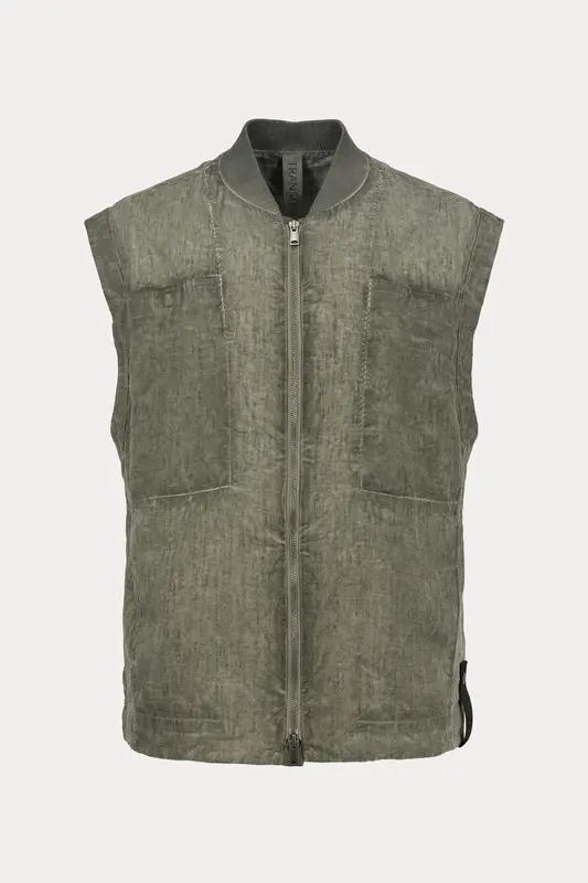 Transit Relaxed Fit Keten Yelek