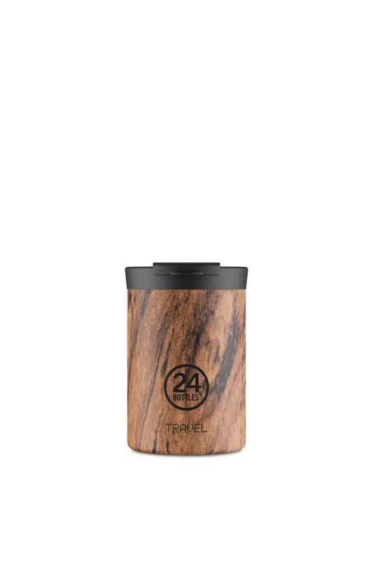Travel Tumbler Sequoia Wood Paslanmaz Çelik Termos Bardak 350 ml