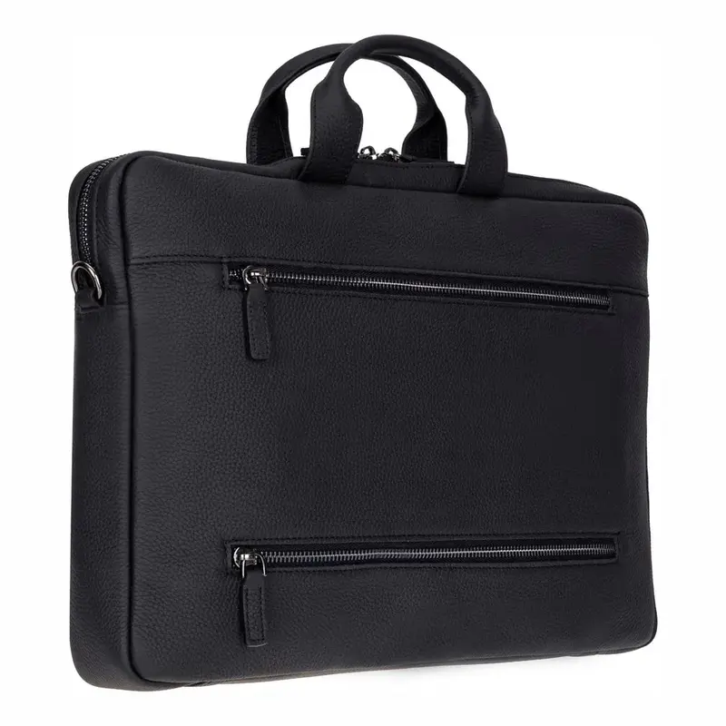 Truro Leather Business Briefcase / Laptop Case 13" with Suitcase
