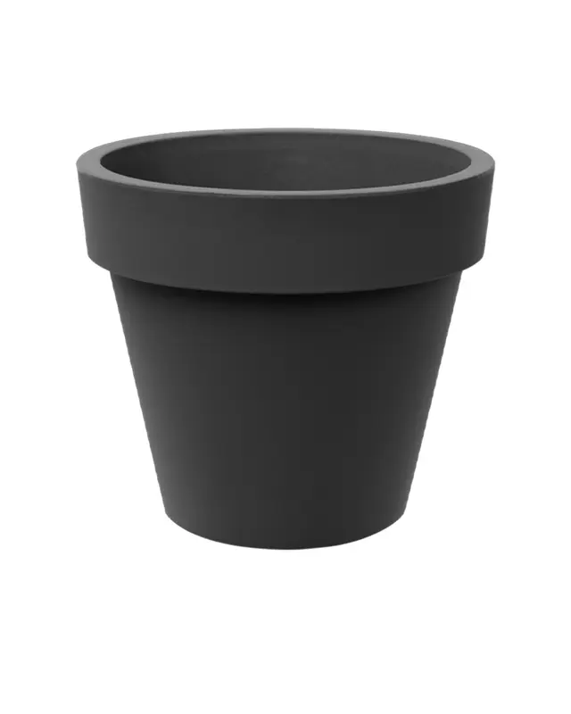 Vaso Standart One 100 Plastik Saksı Antrasit
