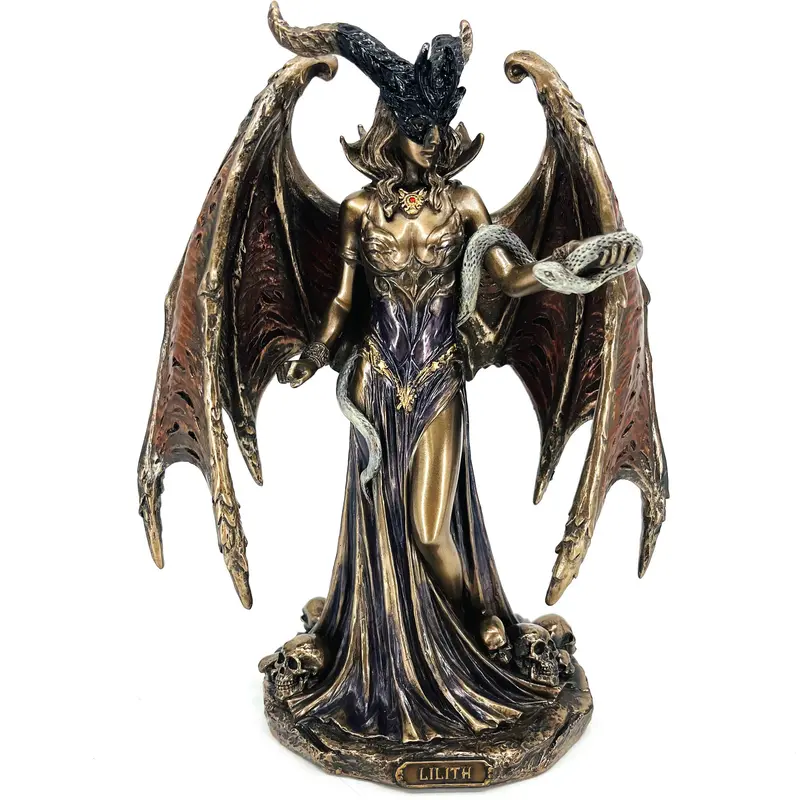 Veronese Design Lilith Gotik Mitoloji Bronz Kaplama Biblo – (WU77872A4)