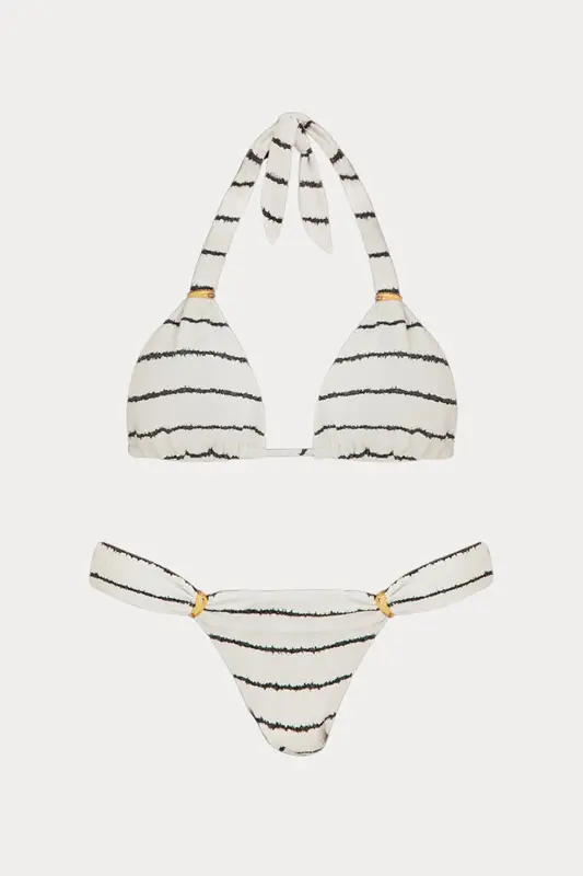 Vix Firenze Bia Tube Boyundan Bağlamalı Çizgili Bikini