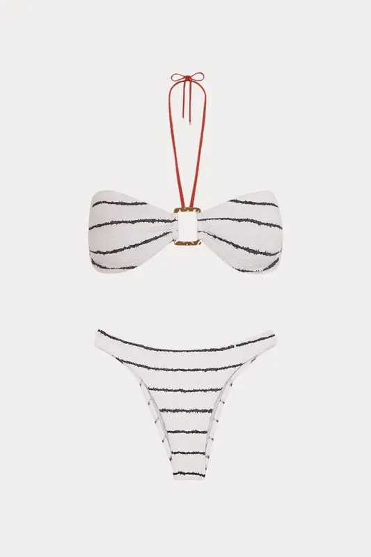 Vix Firenze Debbie Bandeau Boyundan Bağlamalı Çizgili Bikini