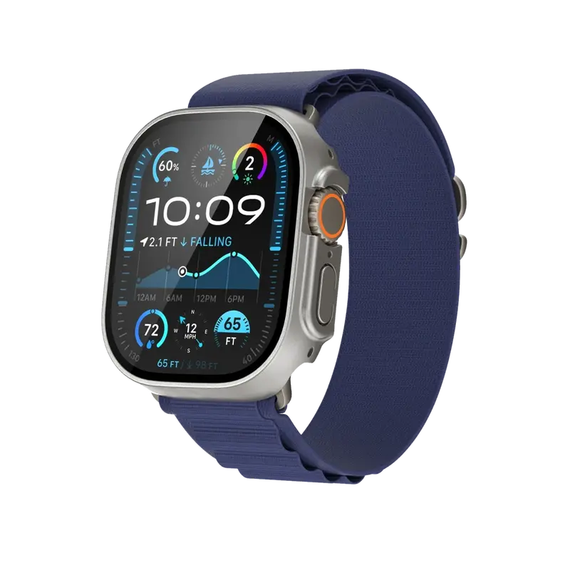Watch 46mm 360X Defense Camlı Kasa Ekran Koruyucu - Titanyum