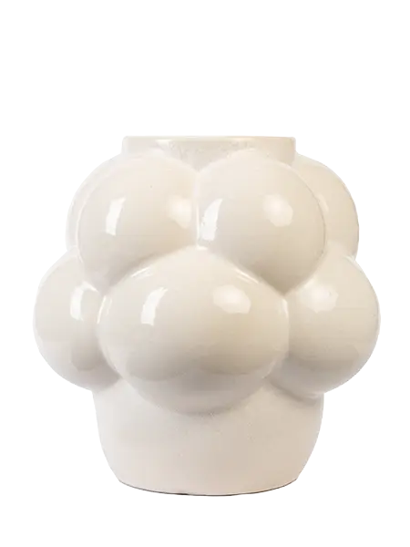 WHITE BUBBLE VASE