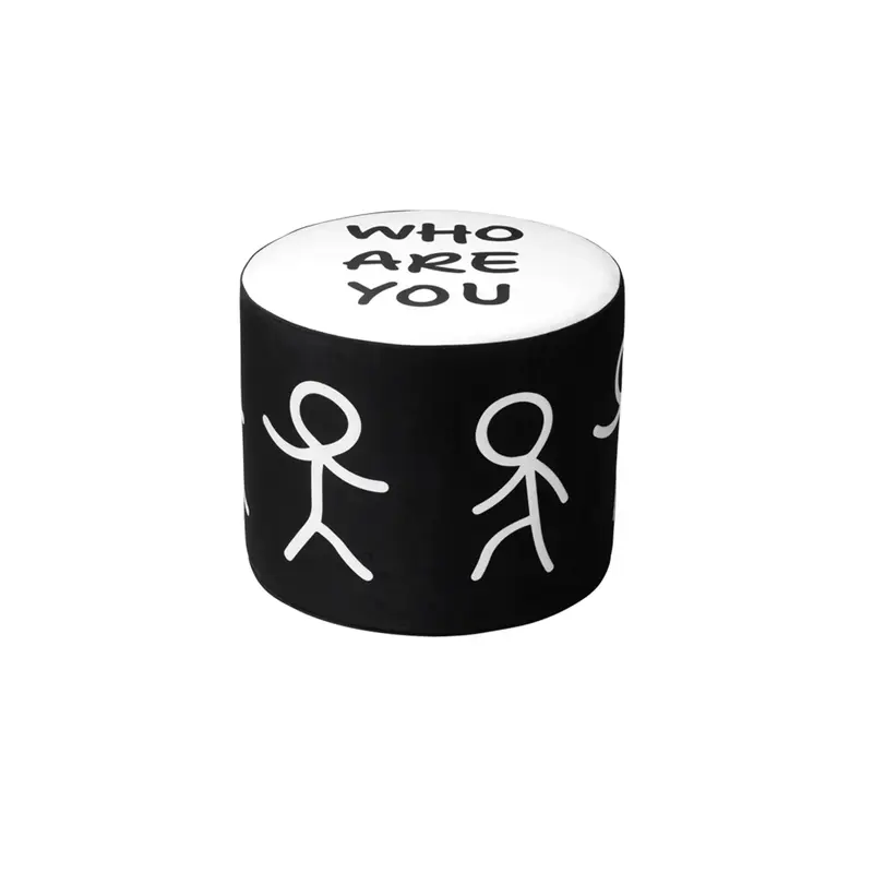 Who Are You Beyaz Puf 50cm