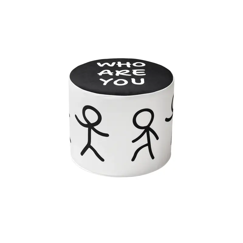 Who Are You Siyah Puf 50cm