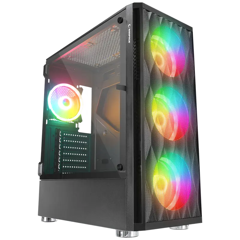 X-Horse 850W 80+ 4x12cm ARGB Fan+Kontrolcü Manyetik Temperli Cam Mid-T Oyuncu Kasası
