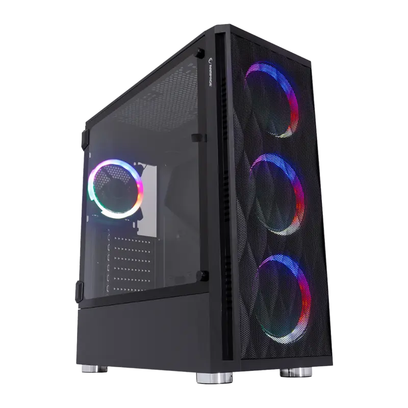 X-Horse Tempered Glass 650W 80 Plus Bronze 4xRainbow Fan Oyuncu Kasası