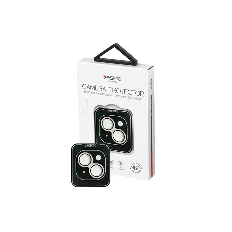 Yesido iPhone 13 WB27 Metal Kamera Lens - Pembe