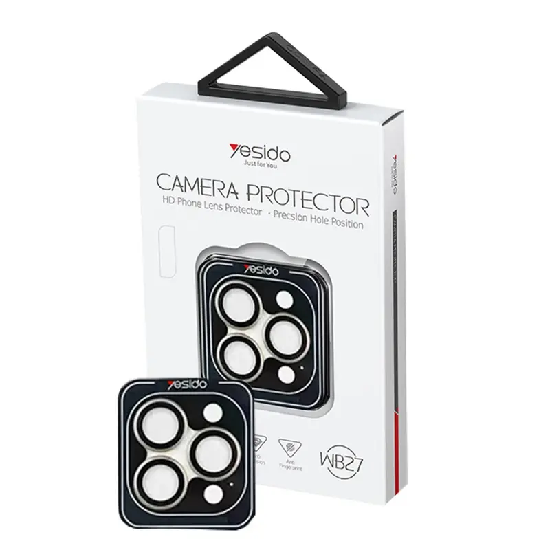 Yesido iPhone 15 Pro Max WB27 Metal Kamera Lens - Natural Grey
