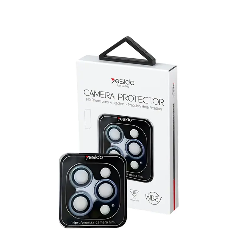 Yesido iPhone 15 Pro WB27 Metal Kamera Lens - Lacivert