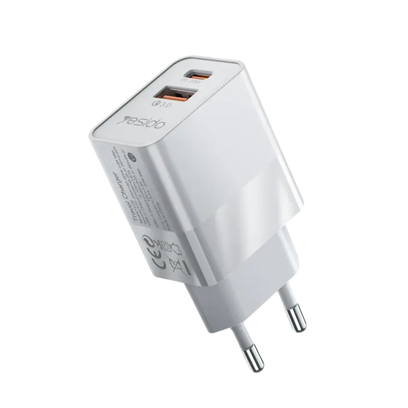 Yesido YC32 20W Type-C Çıkışlı PD Hızlı Şarj Cihazı - Beyaz