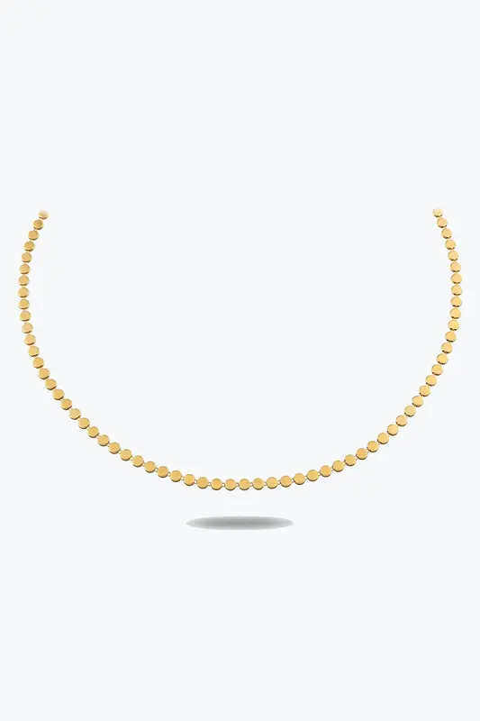 Yuvarlak Ezme Zincir Choker