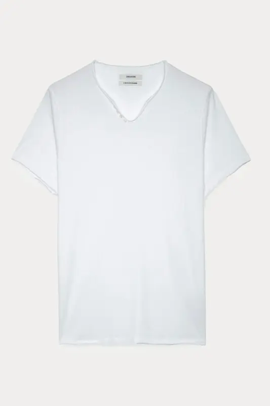Zadig & Voltaire Düğmeli V Yaka T-shirt