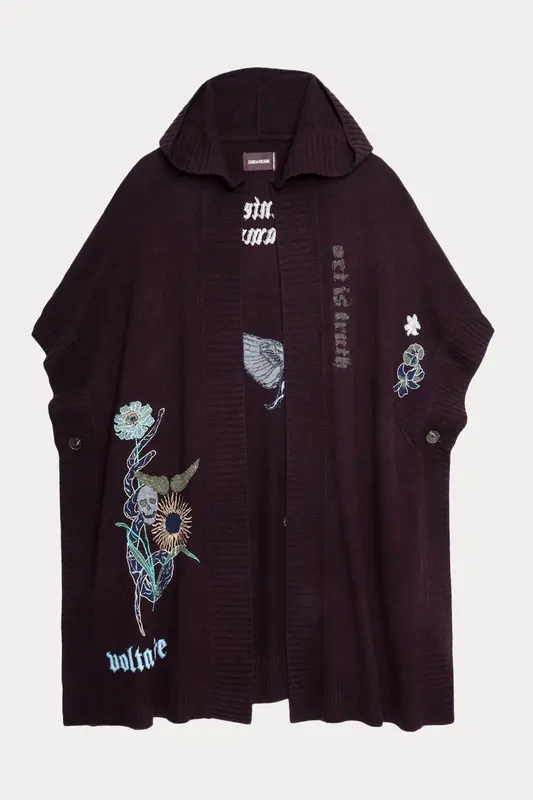 Zadig & Voltaire Geniş Kesim Kapüşonlu Kaşmir Yelek